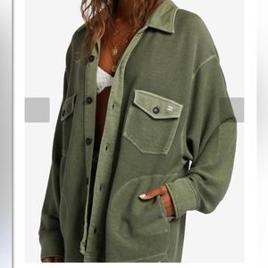 Billabong Oversize Green Shirt/Jacket M